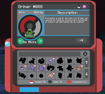 Khám Phá Pixelmon Pokédex