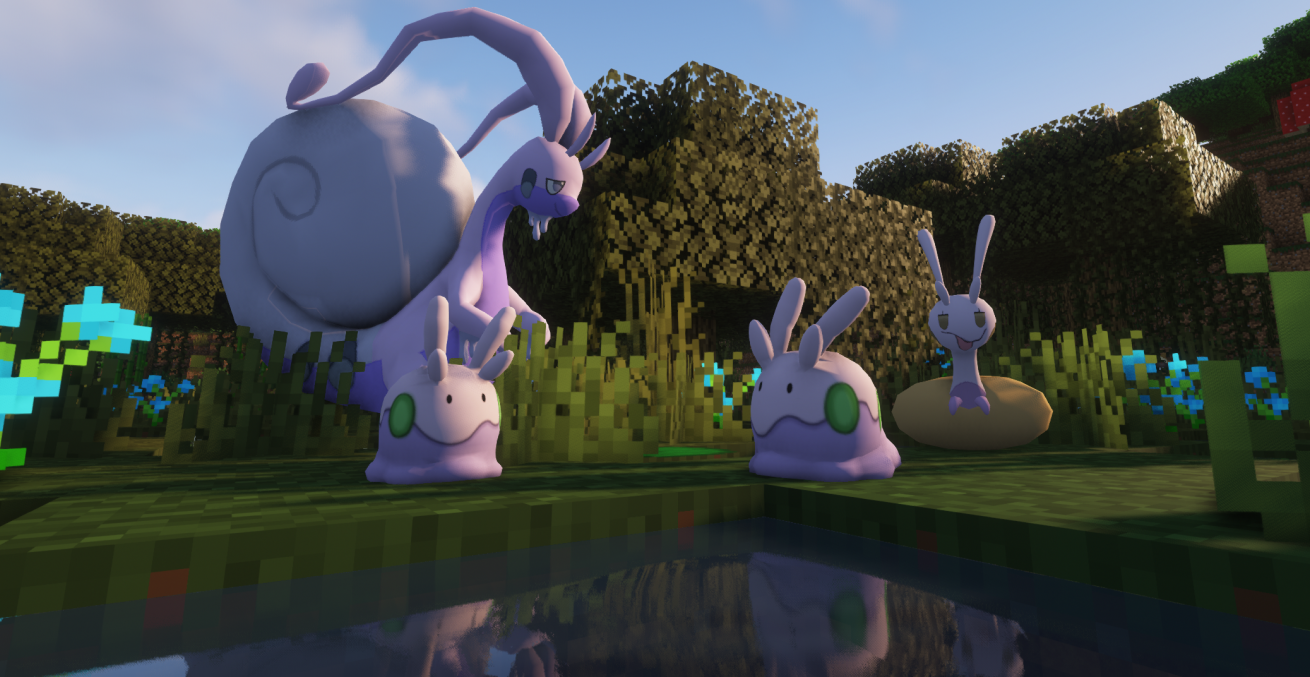 hisuian_goomy Pixelmon Pokemon: Khám phá Thế Giới Minecraft Đầy Bảo Bối