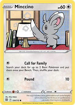 swsh9_en_124 Khám phá Minccino Pokémon: Thông tin chi tiết