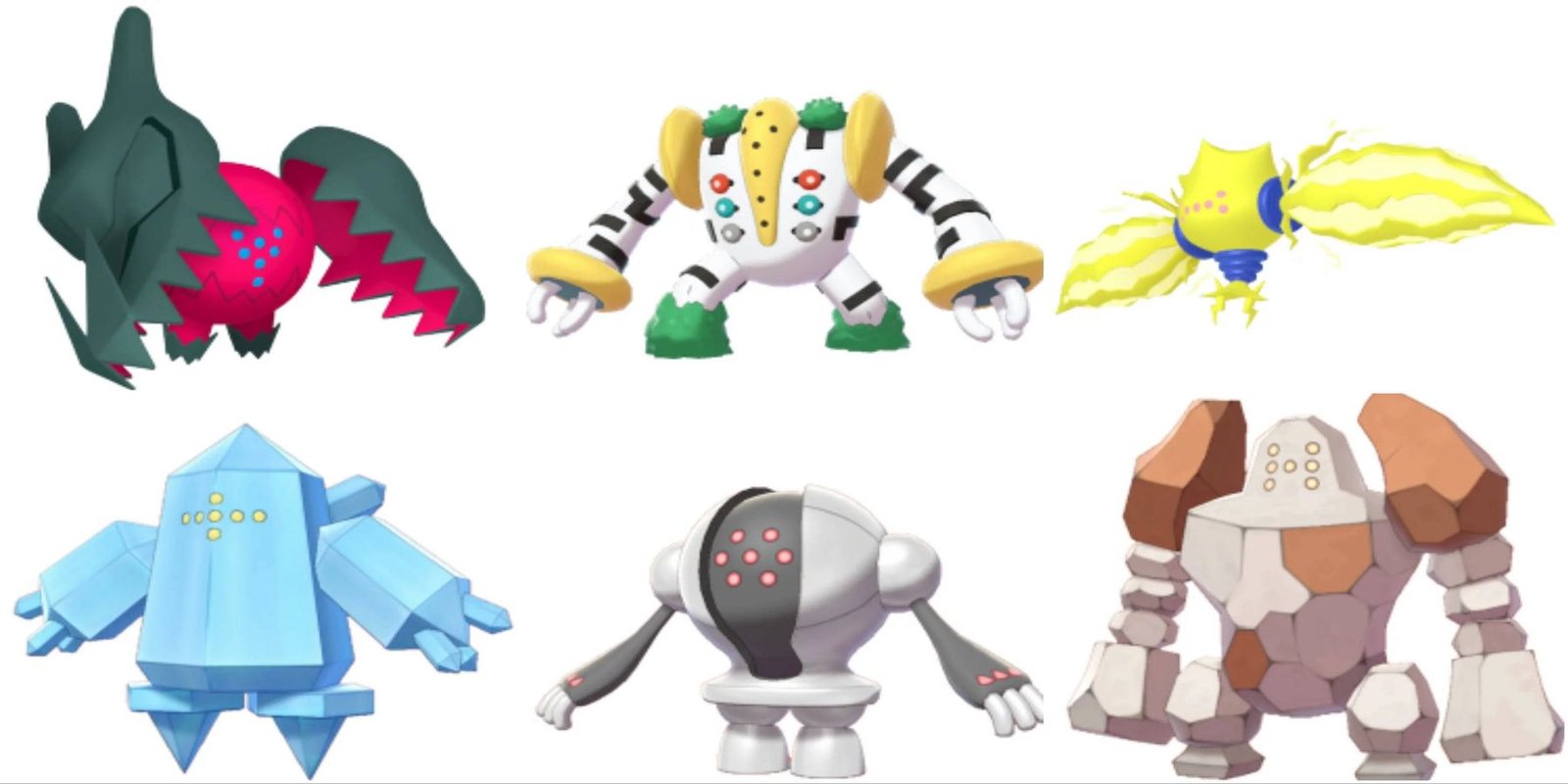 Tìm hiểu chi tiết về Các Pokemon Regis