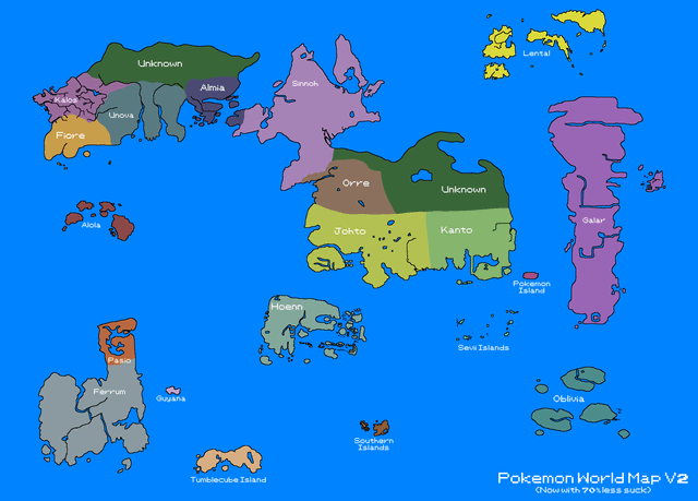 Bản Đồ Thế Giới Pokemon: Khám Phá Các Vùng Đất Huyền Thoại