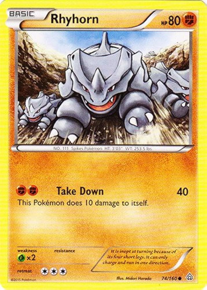 Pokemon Rhyhorn: Đặc điểm, tiến hóa và vai trò chiến đấu