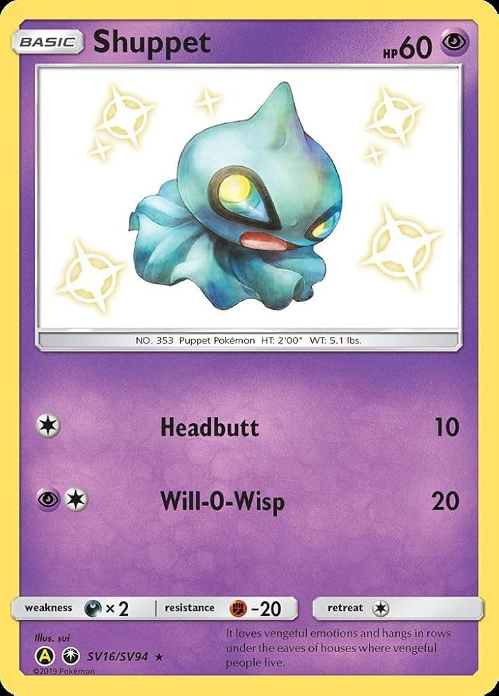 Pokemon Shuppet: Đặc Điểm, Tiến Hóa và Bí Ẩn