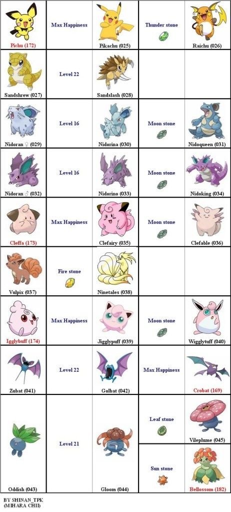Các Tiến Hóa Của Pokemon: Hướng Dẫn Chi Tiết