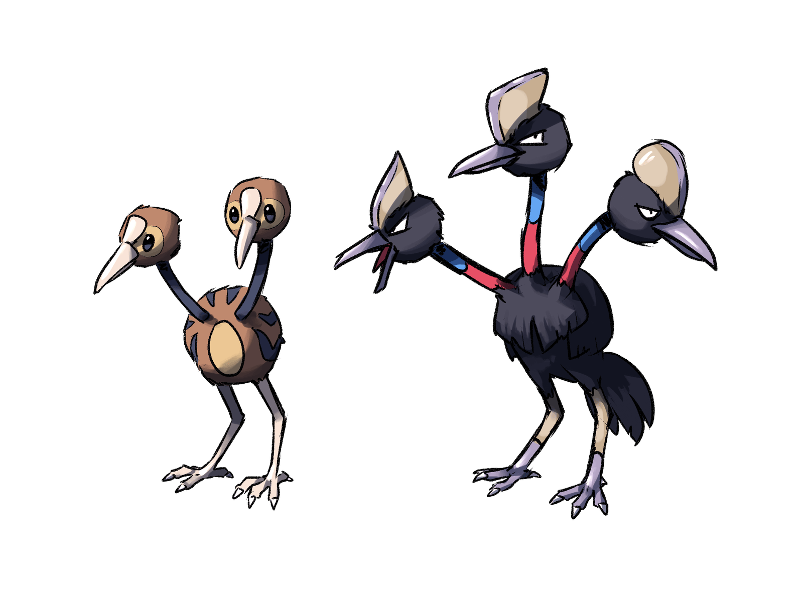 Doduo: Tất tần tật về Pokemon Song Đầu Kì Lạ