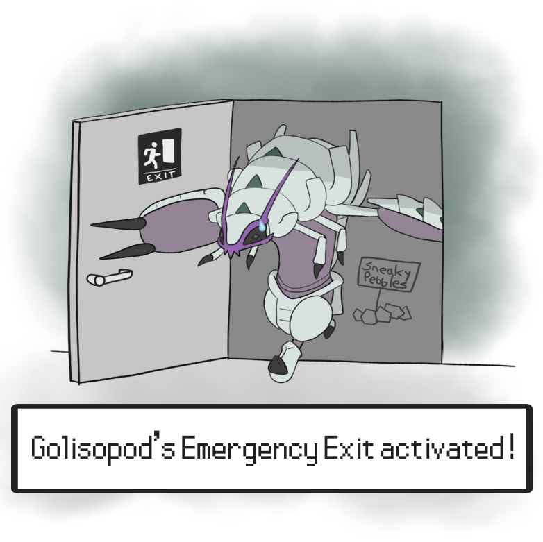Chi tiết khả năng Emergency Exit của Golisopod