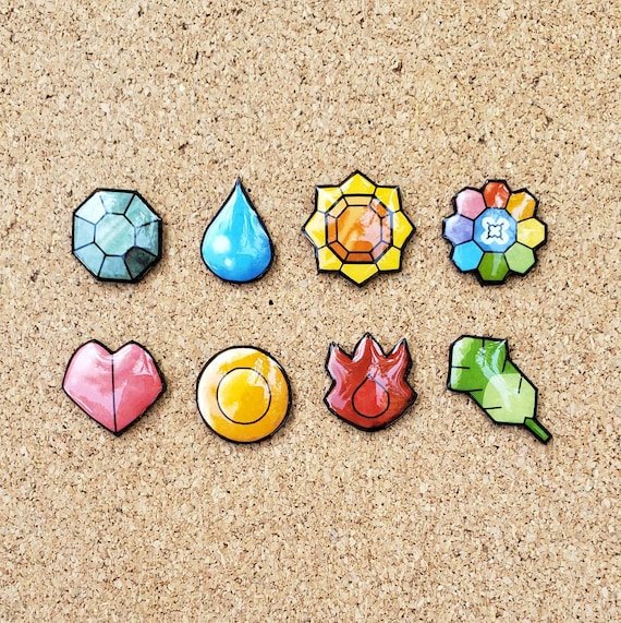 Tìm hiểu 8 Kanto Gym Badges chi tiết