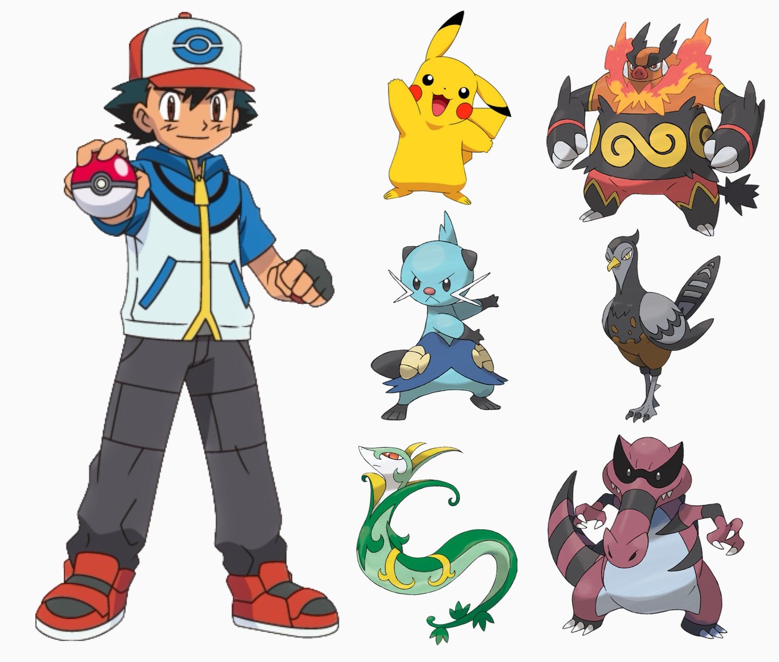 Đội Hình Pokémon Của Ash Ketchum Qua Các Vùng