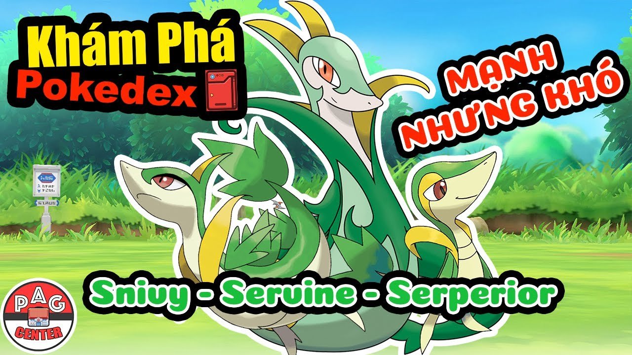 Snivy evolve: Chi tiết quá trình tiến hóa