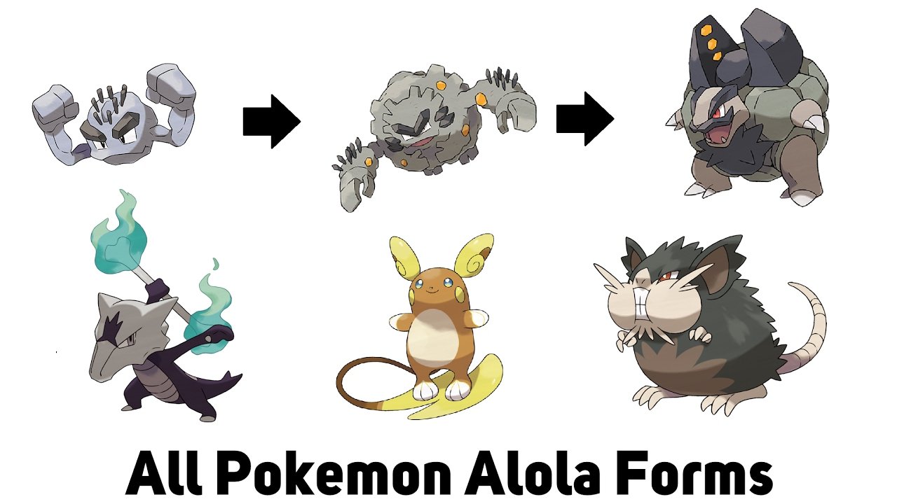 Tổng Hợp Chi Tiết Về Pokemon Alola Forms