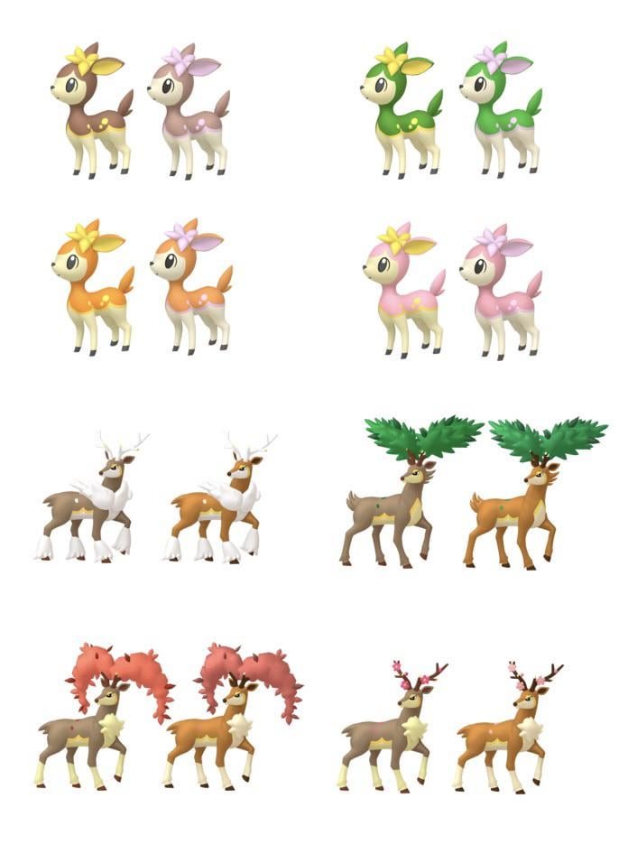 shiny-deerling-family-comparison-v0-0ga41gqb9j3e1 Deerling Pokemon: Đặc Điểm, Dạng Mùa và Thông Tin Chi Tiết