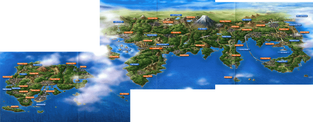 Bản đồ vùng Johto trong thế giới Pokemon