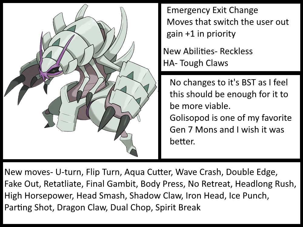Chi tiết khả năng Emergency Exit của Golisopod