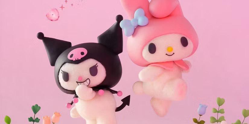 My Melody và Kuromi đang đối đầu trong một cửa hàng bánh ngọt đầy màu sắc