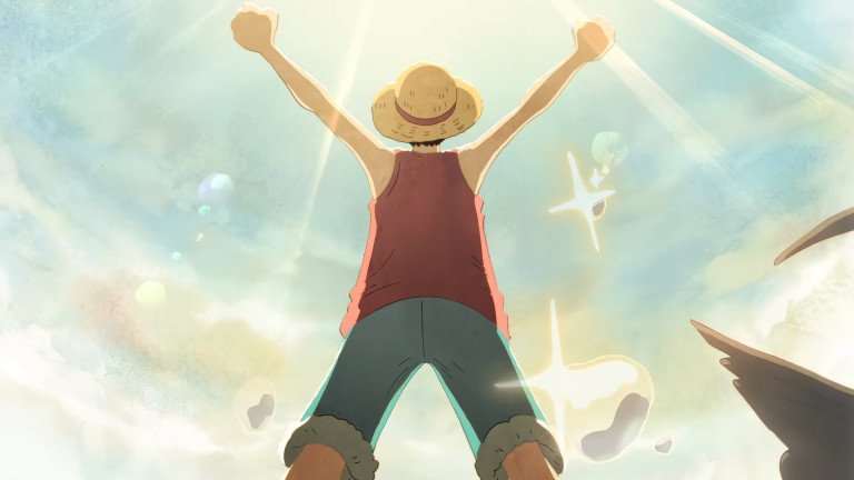Khoảnh khắc Luffy ra khơi, giương buồm thực hiện ước mơ trong One Piece opening với phong cách tranh màu nước