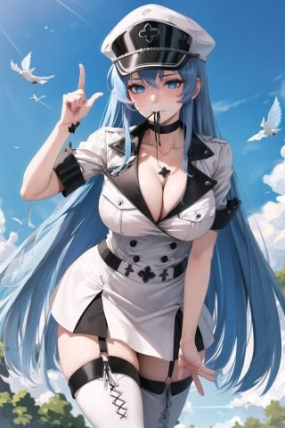 Nữ tướng Esdeath: Biểu tượng của Akame Ga Kill! trong tạo hình AI