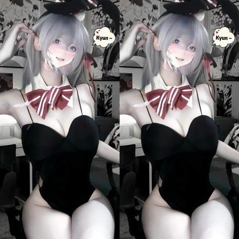 Phan Minh Thy tạo dáng mạnh mẽ trong bộ đồ cosplay bó sát, thể hiện sự quyết tâm và đầu tư nghiêm túc vào nghệ thuật hóa thân.