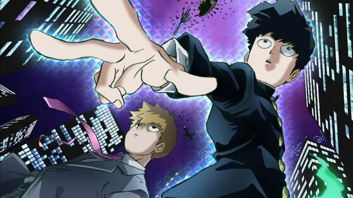 Ảnh nhân vật Mob trong Mob Psycho 100 với hiệu ứng sức mạnh tâm linh