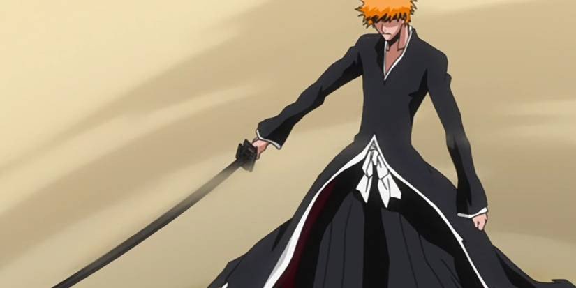 Ichigo Kurosaki trong dạng Bankai Tensa Zangetsu, một màn biến hình mang tính biểu tượng của Bleach