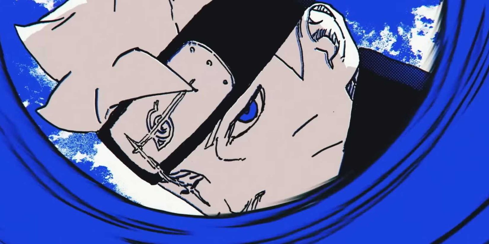 Boruto Uzumaki trưởng thành với sẹo và thanh kiếm, thể hiện sức mạnh và quyết tâm vượt trội