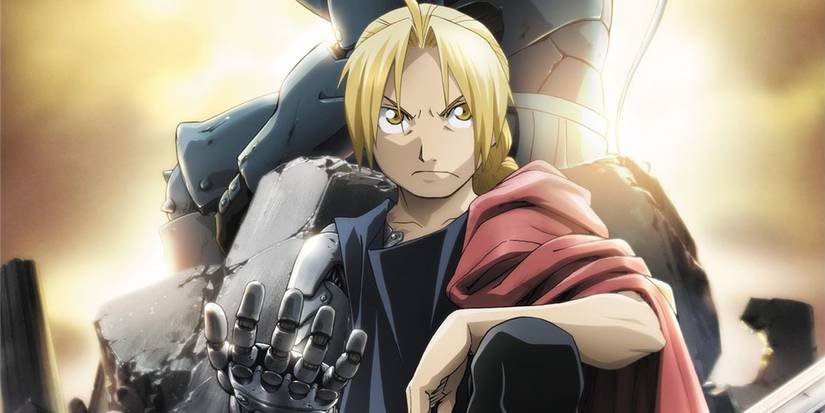 Edward Elric, nhân vật chính của Fullmetal Alchemist, trong khoảnh khắc hy sinh Cánh Cổng giả kim