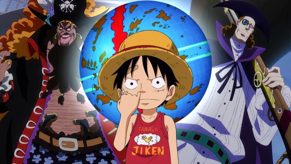 Luffy, Râu Đen và Van Augur trong bối cảnh thế giới One Piece