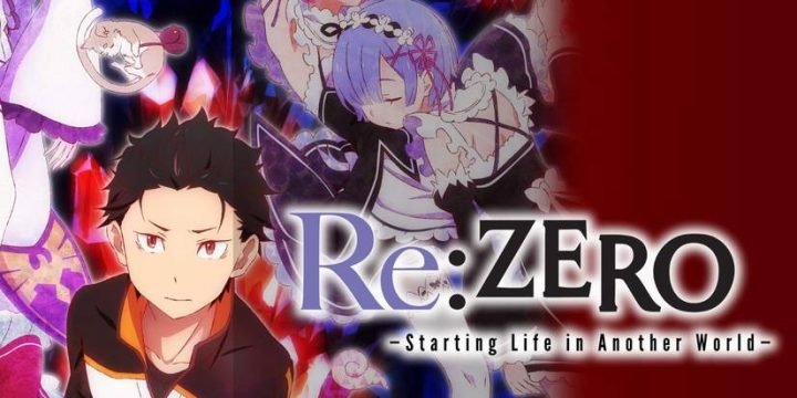 Hình ảnh Subaru Natsuki, nhân vật chính của Re: Zero, với ánh mắt đầy dằn vặt và sự tuyệt vọng