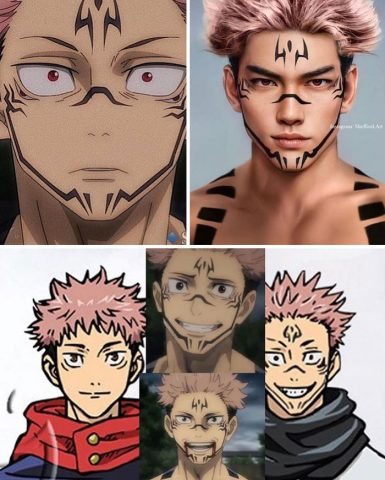 Ryomen Sukuna từ Jujutsu Kaisen, phiên bản người thật do AI tạo ra