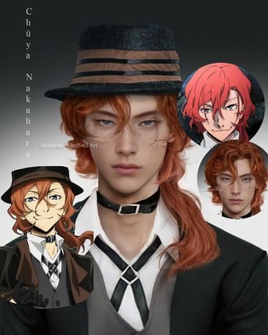 Chūya Nakahara từ Bungou Stray Dogs, phiên bản người thật