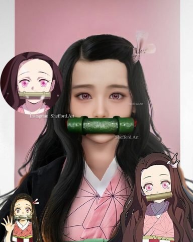 Nezuko Kamado từ Demon Slayer: Kimetsu no Yaiba được AI tái tạo