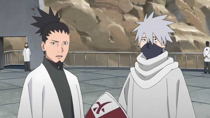 Kakashi, Shikamaru và một số ninja cấp cao của Làng Lá tụ họp, cân nhắc về tương lai lãnh đạo khi tìm kiếm Hokage Đệ Bát mới.