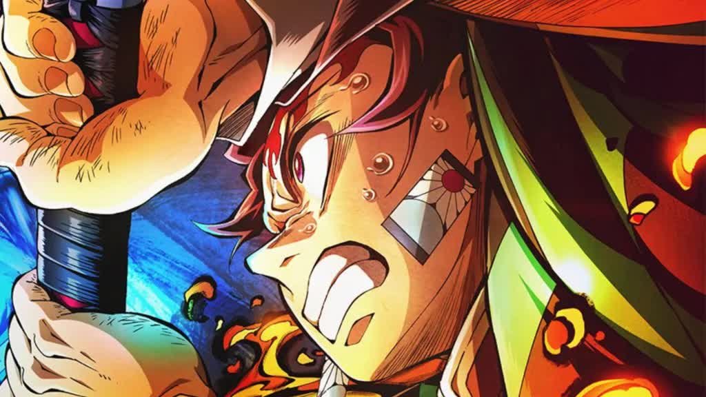 Tanjiro và Giyu chiến đấu với Akaza trong Kimetsu no Yaiba: Infinity Castle movie