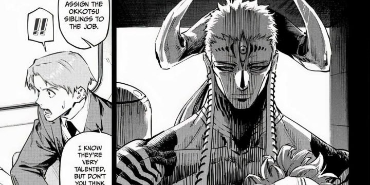 Hình ảnh phác họa Vua Simurian, nhân vật phản diện mới đầy bí ẩn và quyền năng trong Jujutsu Kaisen Modulo