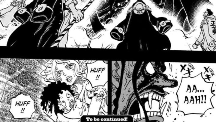 Imu chiếm hữu cơ thể Jaygarcia Saturn đối mặt Rocks D. Xebec tại Thung lũng Thần thánh trong One Piece Chương 1163