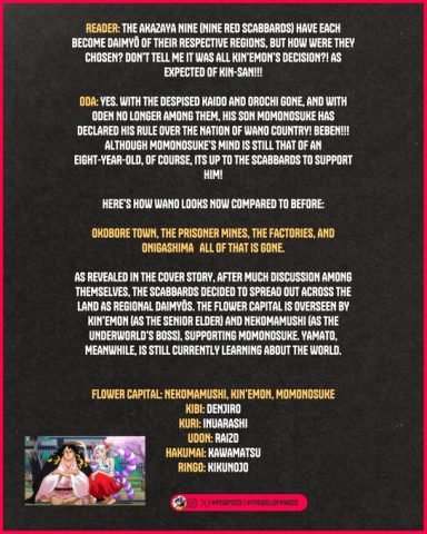 Tác giả One Piece cuối cùng đã tiết lộ tình hình hiện tại của Wano sau khi Kaido sụp đổ- Ảnh 2.