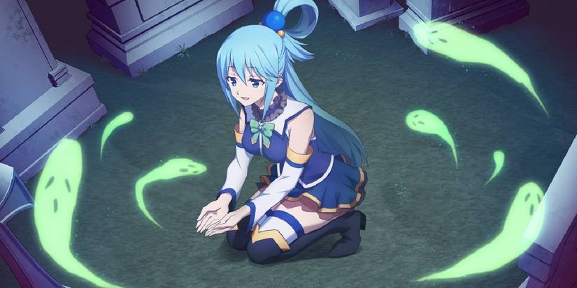 Aqua trong KonoSuba đang thanh tẩy