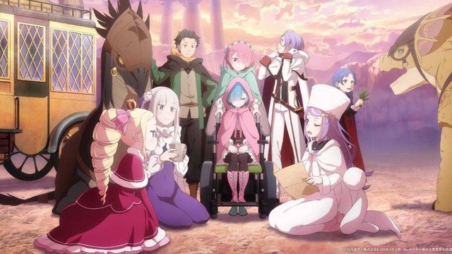 Subaru và Emilia trong Re:ZERO mùa 4, một trong những series isekai anime được mong đợi 2026