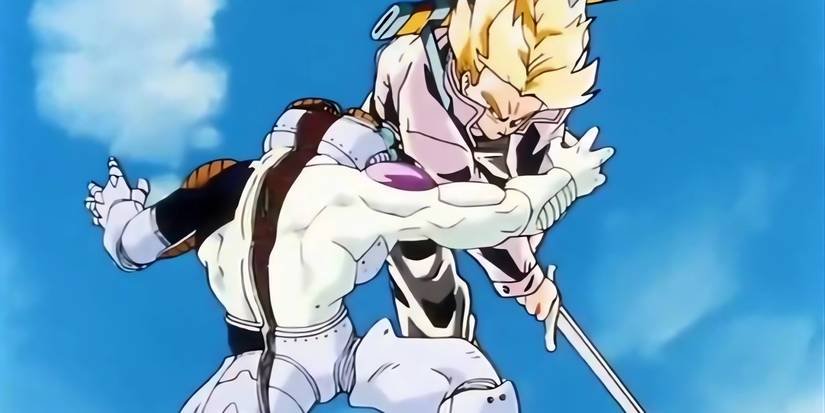 Trunks cắt đôi Frieza, thể hiện tính cách quyết đoán trong Dragon Ball manga